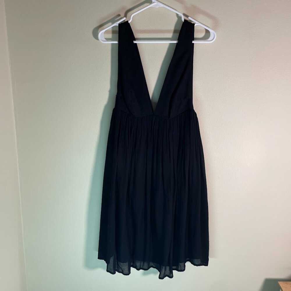 Womens Tobi V Neck Plunging Little Black Dress Size Medium